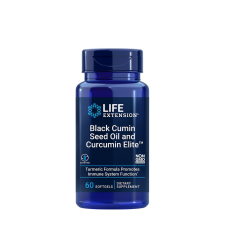 Life Extension Black Cumin Seed Oil and Curcumin Elite™ (60 Lágykapszula) vitamin és táplálékkiegészítő