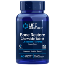 Life Extension Bone Restore, csonterő és sűrűség támogatása, csokis íz, 60 db, Life Extension vitamin és táplálékkiegészítő