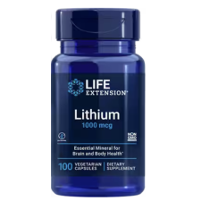 Life Extension Élethosszabbító, lítium, lítium, 1000 mcg, 100 zöldség kapszula vitamin és táplálékkiegészítő