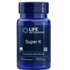Life Extension Super K, K1, K2 vitamin (MK-4 és MK-7), 90 lágyzselés kapszula vitamin és táplálékkiegészítő