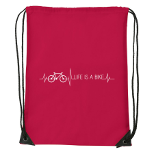 Life is a bike - Sport táska piros tornazsák