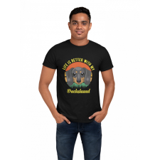  Life is better with my Dachsund - Férfi Póló férfi póló