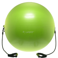 LIFEFIT Fitnesz labda expanderrel GYMBALL EXPAND, 55 cm fitness labda