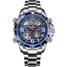 LIGE Man digitális steel FB 0007-2 - kék (19944) karóra
