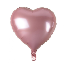  Light Pink Heart, Rózsaszín szív fólia lufi 37 cm party kellék