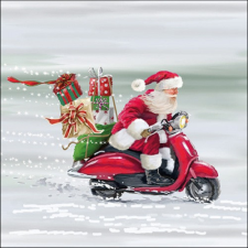 Lightning Fast Santa papírszalvéta 33x33cm, 20db-os konyhai eszköz