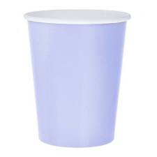 Lila Solid Lavender papír pohár 14 db-os 270 ml party kellék