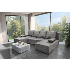  Lilla U alakú sarokkanapé világos szürke zsákszövet 274x130cm-es remek fekvőfelülettel bútor