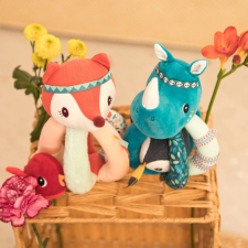  Lilliputiens - csörgő róka Alice és piros madár csörgő
