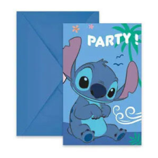 Lilo és Stitch, A csillagkutya Angel party meghívó 6 db-os FSC party kellék