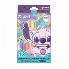 Lilo és Stitch pasztell JUMBO színesceruza készlet - 12 darabos színes ceruza