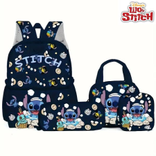  Lilo & Stitch 4 részes iskolatáska szett –  SÖTÉTKÉK MB3567988-S iskolatáska