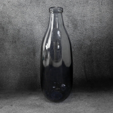  Lily üveg váza szürke 15x40 cm dekoráció