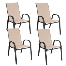 Linder Exclusiv Kerti szék 4 darab Linder Exclusiv MC330883 STAPEL - Bézs kerti bútor