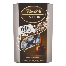 Lindt Csokoládé lindt lindor 60 cacao étcsokoládé golyók díszdobozba 200g csokoládé és édesség