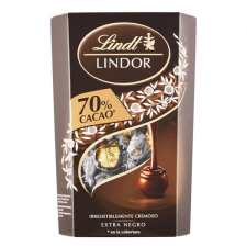 Lindt Csokoládé lindt lindor 70 cacao étcsokoládé golyók díszdobozban 337 g csokoládé és édesség