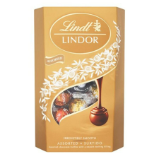Lindt Csokoládé LINDT Lindor Assorted vegyes csokoládé golyók díszdobozban 337g csokoládé és édesség