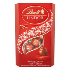Lindt Csokoládé LINDT Lindor Milk tejcsokoládé golyók díszdobozban 337g csokoládé és édesség