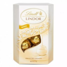 Lindt Csokoládé LINDT Lindor White fehércsokoládé golyók díszdobozban 200g csokoládé és édesség