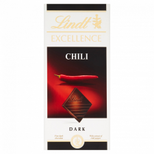 Lindt Excellence Chili svájci táblás étcsokoládé chilipaprika kivonattal 100 g csokoládé és édesség