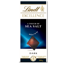 Lindt Excellence Sea Salt, tengeri sós étcsokoládé - 100g csokoládé és édesség