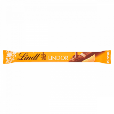 Lindt Lindor tejcsokoládé lágyan olvadó narancsos töltelékkel 38 g csokoládé és édesség