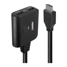 LINDY 2 Port HDMI 4K60 Splitterkabel (35356) kábel és adapter