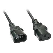 LINDY 30331 Tápkábel hosszabbító - 2m kábel és adapter