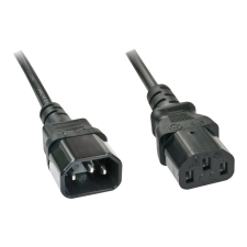 LINDY 30332 tápkábel Fekete 3 M C13 csatlakozó C14 csatlakozó (30332) kábel és adapter