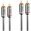 LINDY 35349 audio kábel 10 M 2 x RCA Antracit (35349)