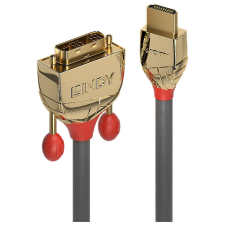 LINDY 36196 video átalakító kábel HDMI A-típus (Standard) DVI-D Szürke (36196) kábel és adapter