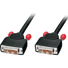 LINDY 36260 DVI kábel 1 M DVI-I Fekete, Vörös (36600) kábel és adapter