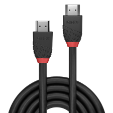 LINDY 36474 Black Line HDMI 2.0 - HDMI 2.0 Kábel 5m - Fekete kábel és adapter