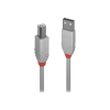 LINDY 36684 USB kábel 3 M USB 2.0 USB A USB B Szürke (36684)