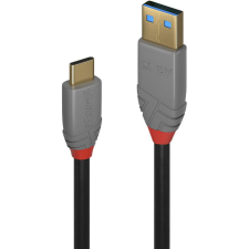 LINDY 36911 USB kábel 1 M USB C USB A Fekete, Szürke (36911) kábel és adapter