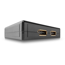 LINDY 38414 videojel kapcsoló DisplayPort (38414) kábel és adapter