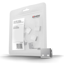 LINDY 40464 USB biztonsági dugó fehér (10db/csomag) biztonságtechnikai eszköz