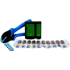 LINDY 43063 krimpelő fogó Fekete, Kék, Zöld (43063) kábel és adapter