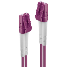 LINDY 46346 száloptikás kábel 20 M LC OM4 Rózsaszín (46346) kábel és adapter