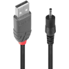 LINDY Adapterkabel USB A St - DC 2.50/0.7mm St  1.5m (70265)
