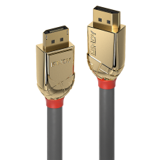 LINDY Gold Line DisplayPort - DisplayPort 1.2 Kábel 15m - Szürke kábel és adapter