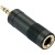LINDY Jack Audio Átalakító [1x Jack dugó, 3,5 mm-es - 1x Jack alj, 6,35 mm-es] Fekete (35621)