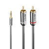 LINDY JACK - RCA kábel 2m (3.5mm jack apa - 2xRCA apa) (35334) - bestmarkt