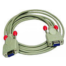 LINDY kábel rs232 cross-over, 5m kábel és adapter