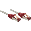 LINDY RJ45 Hálózat Csatlakozókábel CAT 6 S/FTP 10.00 m Szürke Védővel LINDY (47842)