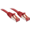 LINDY RJ45 Hálózat Csatlakozókábel CAT 6 S/FTP 7.50 m Piros Védővel LINDY (47737) - UTP