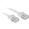 LINDY RJ45 Hálózat Csatlakozókábel CAT 6 U/UTP 10.00 m Fehér Védővel LINDY (47505)