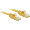 LINDY RJ45 Hálózat Csatlakozókábel CAT 6 U/UTP 30.00 cm Sárga Védővel LINDY (48060)