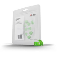 LINDY RJ45 Port Locks GREEN 20pcs. (LINDY_40473) kábel és adapter