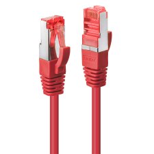 LINDY S/FTP CAT6 Patch kábel 0.3m Piros kábel és adapter